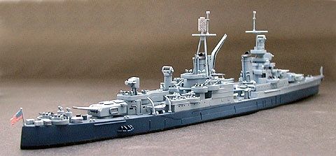 Сборная модель 1/700 тяжелый крейсер ВМС США Индианаполис CA-35 Indianapolis Tamiya 31804