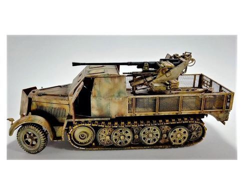 Assembly model 1:35 half-track transporter Sd.Kfz.7/2 Tamiya 35144