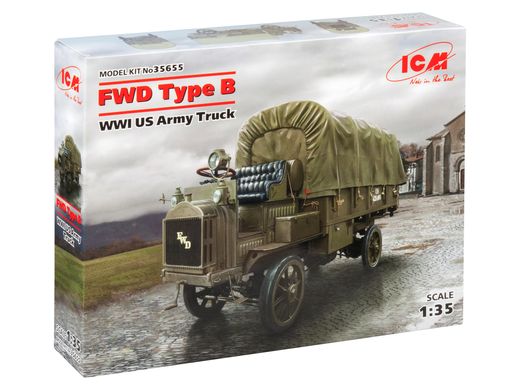 Збірна модель 1/35 FWD Type B, Вантажник армії США 1СВ ICM 35655