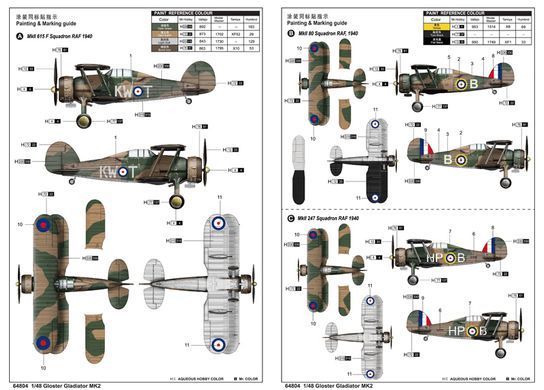 Збірна модель 1:48 літак Gloster Gladiator Mk II I Love Kit 64804