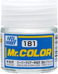 Лак прозрачный Mr.Color (10 ml) (полуглянцевый) C181 Mr.Hobby C181