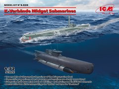 Prefab model 1/72 K-Verbände ICM S.020 mini-submarine