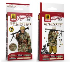A set of acrylic paints Splinter Camouflage Set Ammo Mig 7029