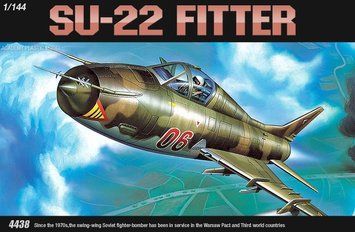 Assembled model 1:144 SU-22 aircraft Fitter Academy 12612