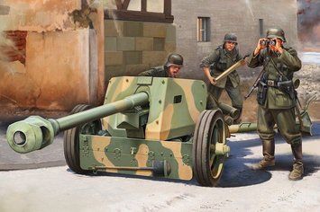 Assembly model 1:16 German 7.5 cm anti-tank gun Pak 40 loveKit 61608