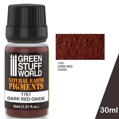 Natural earthy pigments for modelers Pigment DARK RED OXIDE 30 ml GSW 1761