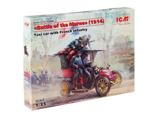 1/35 Scale Battle of the Marne (1914), Taxi with French Infantry ICM 35660