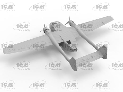 Сборная модель 1/48 самолет Gotha Go 244B-2 Немецкий транспортный самолет времен 2СВ ICM 48224
