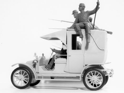 Збірна модель 1/35 «Битва на Марні» (1914), Таксі з французською піхотою ICM 35660