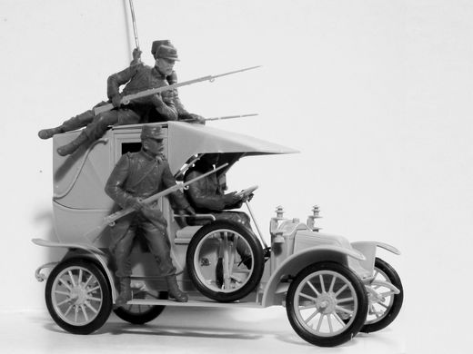 Сборная модель 1/35 «Битва на Марне» (1914), Такси с французской пехотой ICM 35660