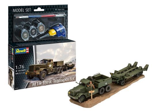 Starter set 1:76 M19 tank transporter Revell 63364
