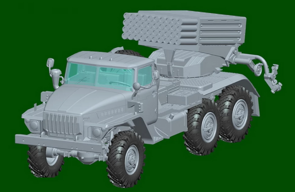 Assembled model 1/72 military Grad russian BM-21 Grad Late Version HobbyBoss 82932