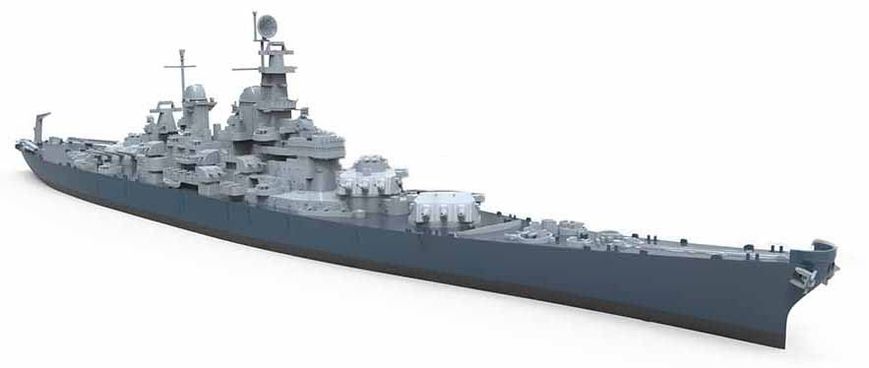 Assembled model 1/700 American battleship U.S. Navy Battleship U.S.S Missouri Meng Model PS-004