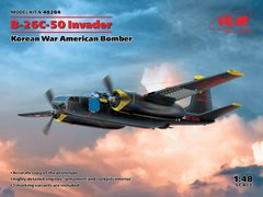 Prefab model 1/48 aircraft B-26C-50 Invader, American bomber (Korean War) ICM 48284