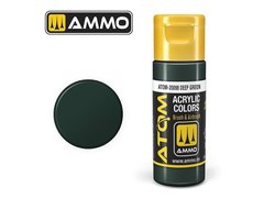 Acrylic paint ATOM Deep Green Ammo Mig 20098