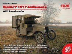 Сборная модель 1/35 Модель T 1917, Американский санитарный автомобиль 1 Мировая война ICM 35661