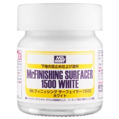 White soil on a nitro basis Mr. Finishing Surfacer 1500 White (40ml) SF289 Mr. Hobby SF289