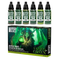 Набор акриловых красок выцветшего зеленого цвета Green Stuff World 10135