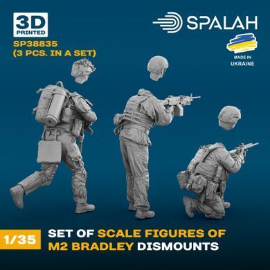 Набір фігур 1:35 десант M2 Bradley (3 шт.) SPALAH 38835
