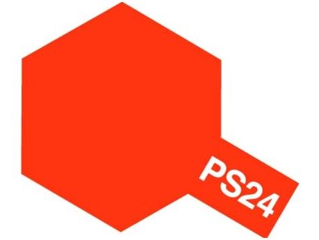 Аерозольна фарба PS24 Fluorescent Orange (флуоресцентна помаранчева) Tamiya 86024