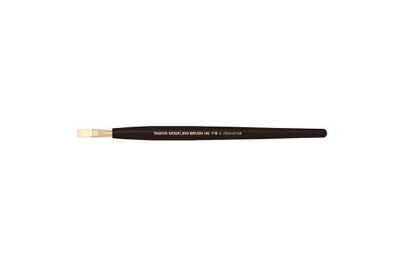Кисточка синтетична плоская HG Flat Brush Small Tamiya 87158