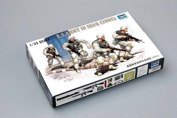 Figures model American infantry in Iraq Us Army In Iraq Trumpeter 00418