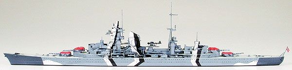 Збірна модель 1/700 Німецький важкий крейсер Prinz Eugen Серія Waterline Tamiya 31805