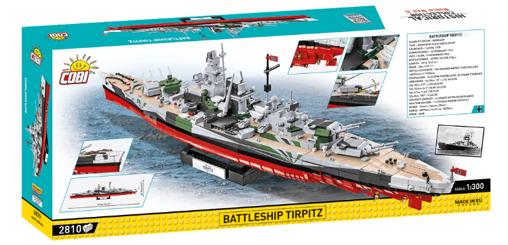 Навчальний конструктор корабель 1/300 Battleship TIRPITZ COBI 4839