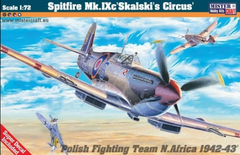 Prefab model 1/72 aircraft Spitfire Mk.IX "Skalski's Circus" MisterCraft D-170