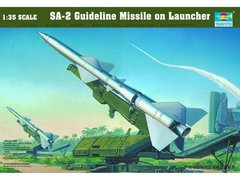 Assembled model 1/35 rocket SA-2 Guideline Missile on Launcher Trumpeter 00206