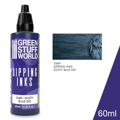 Напівпрозорі фарби щоб отримати реалістичні тіні Dipping ink 60 ml - DUSTY BLUE DIP GSW 3489