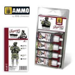 Набір акрилових фарб Набір уніформи FLORA UNIFORM Ammo Mig 7031