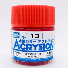 Акрилова фарба Acrysion (N) Flat Red Mr.Hobby N013