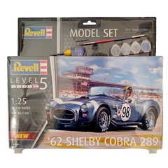 Стартовий набір 1/25 для моделізму автомобіля Model Set '62 Shelby Cobra 289 Revell 67669