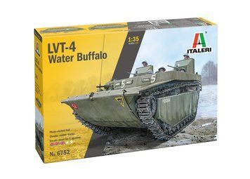 Assembly model 1:35 amphibious combat vehicle LVT-4 WATER BUFFALO Italeri 6752
