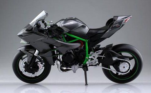 Модель в масштабе 1/12 мотоцикла Kawasaki Ninja H2R Aoshima 10457