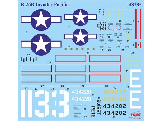 Assembled model 1/48 aircraft A-26B Invader "In the Pacific Theater", American bomber II