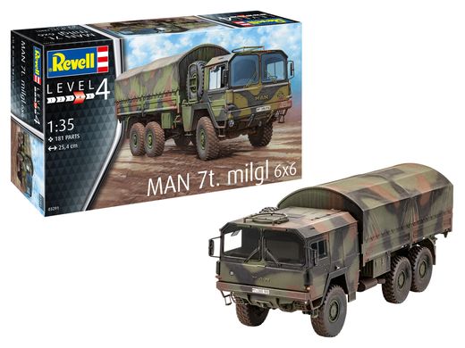 Збірна модель військового автомобілю MAN 7t Milgl. Revell 03291 1:35