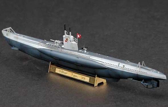 Збірна модель 1/350 підводний човен German IIWW Submarine Type VII-A U-Boot Hobby Boss 83503