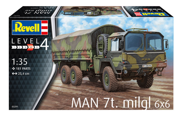 Збірна модель військового автомобілю MAN 7t Milgl. Revell 03291 1:35