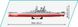Учебный конструктор 1/300 линкор Battleship Yamato COBI 4833
