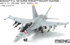 Збірна модель 1/48 реактивний літак Boeing F/A-18F Super Hornet Bounty Hunters Meng Model LS-016
