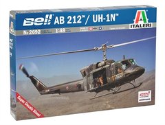 Assembled model 1/48 helicopter Bell AB 212/UH-1N Italeri 2692