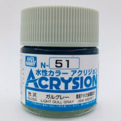 Акриловая краска Acrysion (N) Light Gull Gray Mr.Hobby N051