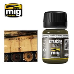Streaking Effects Ammo Mig 1207 U.S. State of the Art Dirt Simulating Fluid
