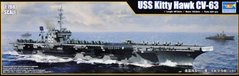 Збірна модель 1/700 корабель USS Kitty Hawk CV-63 Trumpeter 06714