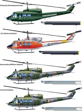 Сборная модель 1/48 вертолет Bell AB 212/UH-1N Italeri 2692
