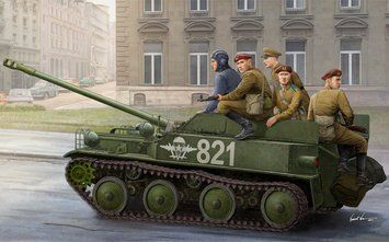 Збірна модель 1:35 САУ ASU-57 Airborne Tank Destroyer Hobby Boss 83896