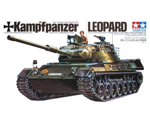 Збірна модель 1/35 середній танк західнонімецької армії Леопард Kampfpanzer Leopard Tamiya 35064