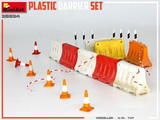 Збірна модель 1/35 комплекту пластикових бар'єрів MiniArt 35634